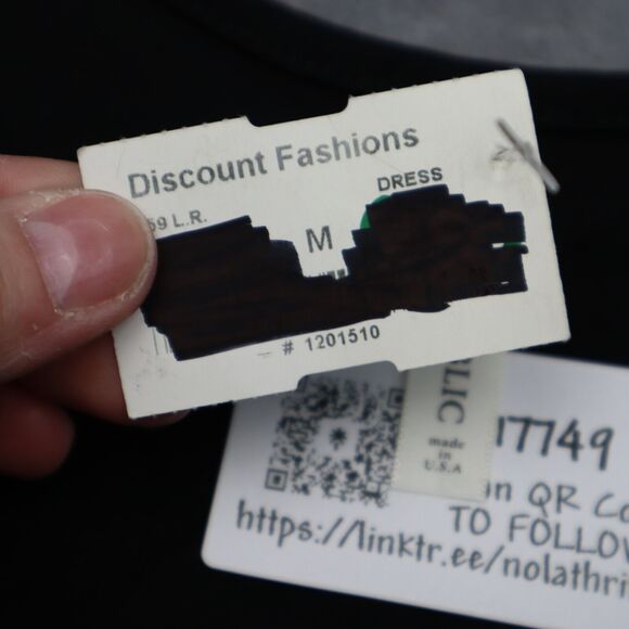 Love Republic Dress Womens M Black Plain Sleeveless Scoop Neck Pencil Cut - Picture 6 of 16